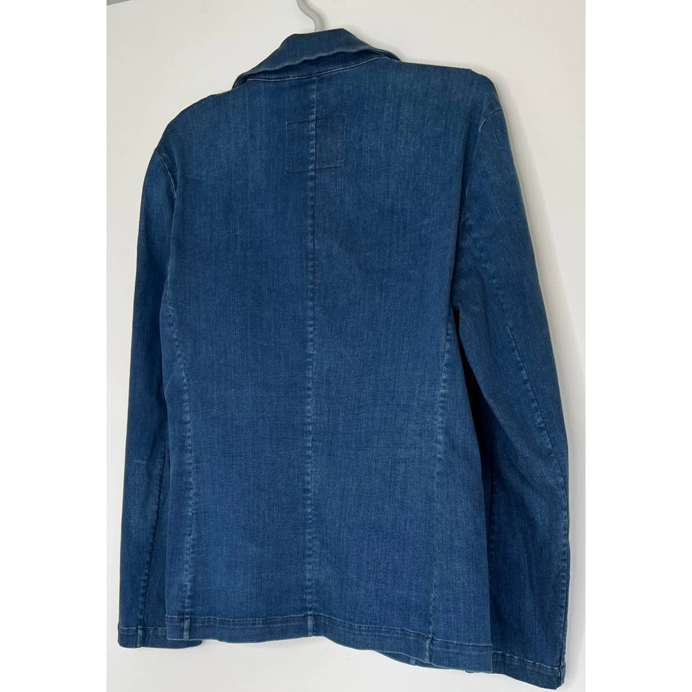 Frank & Eileen Denim Blazer Jacket in Deep Blue - Picture 6 of 14